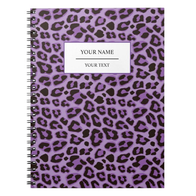 Leopard Animal Print Skin Pattern Notebook (Front)