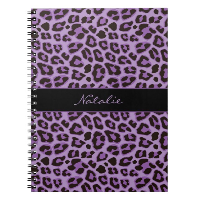 Leopard Animal Print Skin Pattern Notebook (Front)