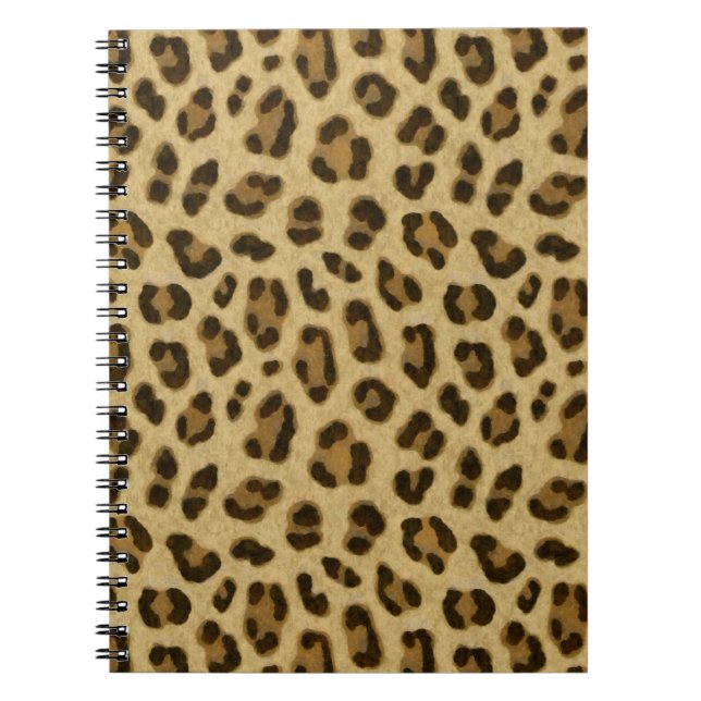 Leopard Animal Print Skin Pattern Notebook (Front)