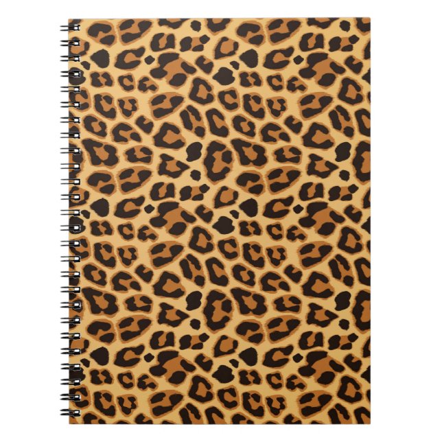 Leopard Animal Print Skin Pattern Notebook (Front)