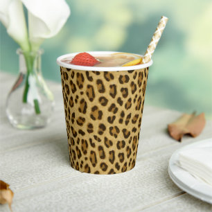 Leopard Animal Print Skin Pattern Paper Cups
