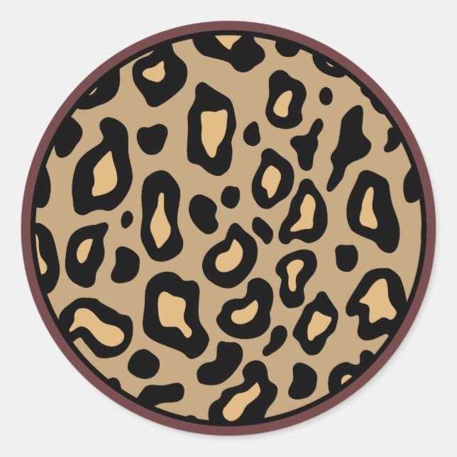 Leopard Animal Print Stickers (Front)