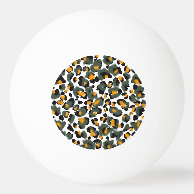 Leopard Animal Print Texture Background Ping Pong Ball (Front)