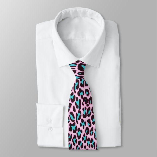 Leopard Animal Print Tie (Tied)