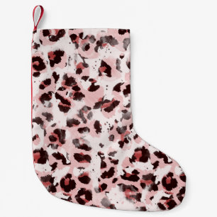 Leopard Animal Skin: Tie Dye Elegance. Small Christmas Stocking