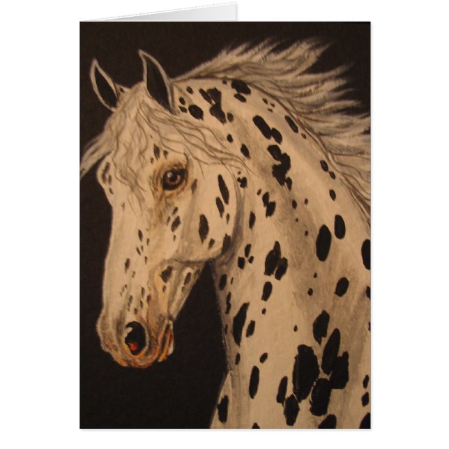 Leopard Appaloosa Horse Card (Front)