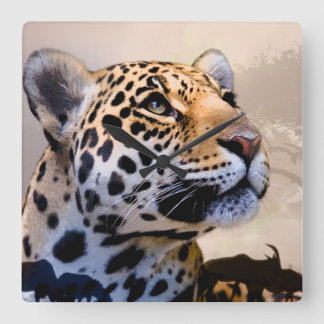 Leopard Art 1 Wall Clock