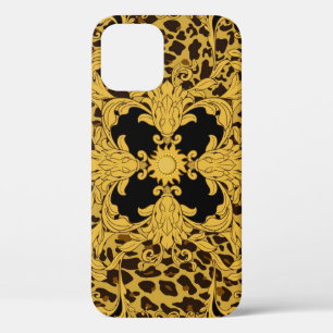 Leopard Baroque, Ornate Animal Print iPhone 12 Case