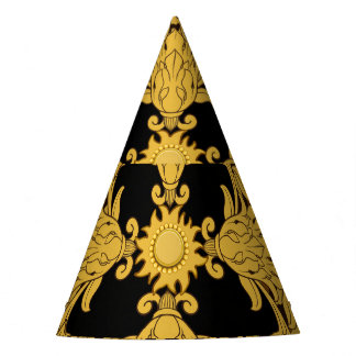 Leopard Baroque, Ornate Animal Print Party Hat