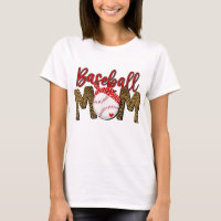 Leopard Baseball Mum Mother's Day Red Headband Wom
