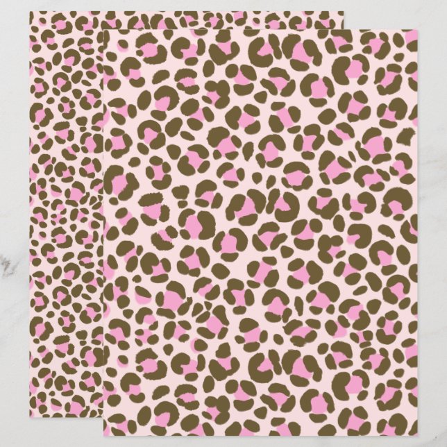Leopard Beige Pink Brown (Front/Back)
