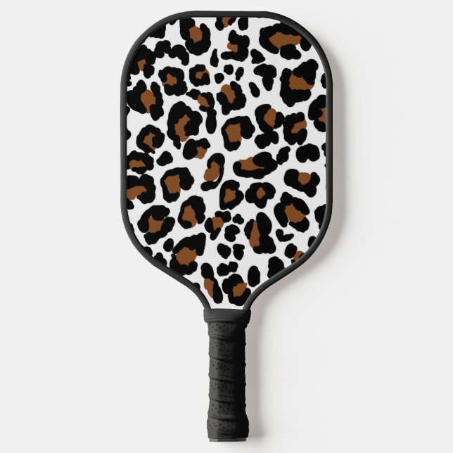 Leopard Big Cat Fur Pattern Pickleball Paddle (Front)