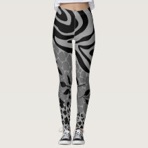 Leopard black and grey