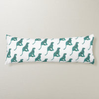 Leopard Black and Teal Print