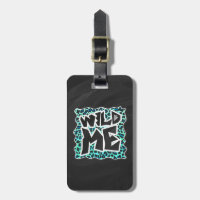 Leopard Black and Teal Print