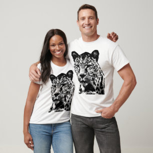 Leopard Black and white T-Shirt