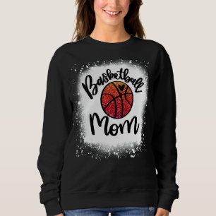 Leopard Bleached Basketball Mum Game Day Sweatshirt