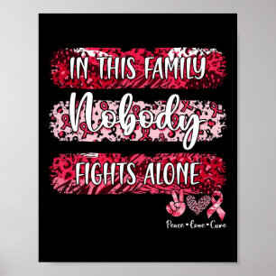 leopard blood cancer awareness in this family nobo poster