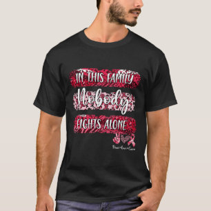 Leopard Blood Cancer Awareness In This Family Nobo T-Shirt