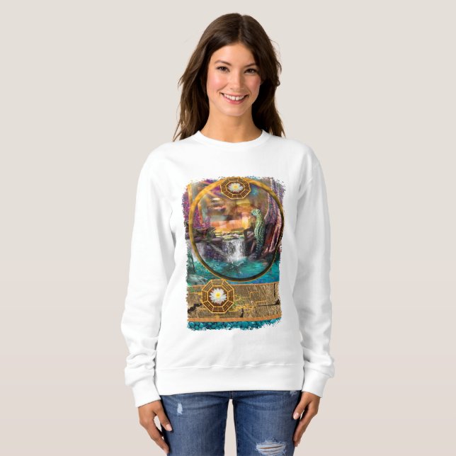 LEOPARD BLUE LAGOON T-Shirt Sweatshirt (Front Full)