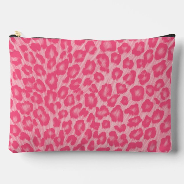 Leopard Blush  Accessory Pouch (Front)