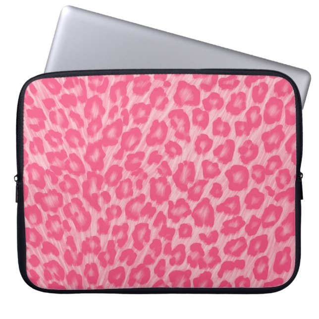 Leopard Blush  Laptop Sleeve (Front)