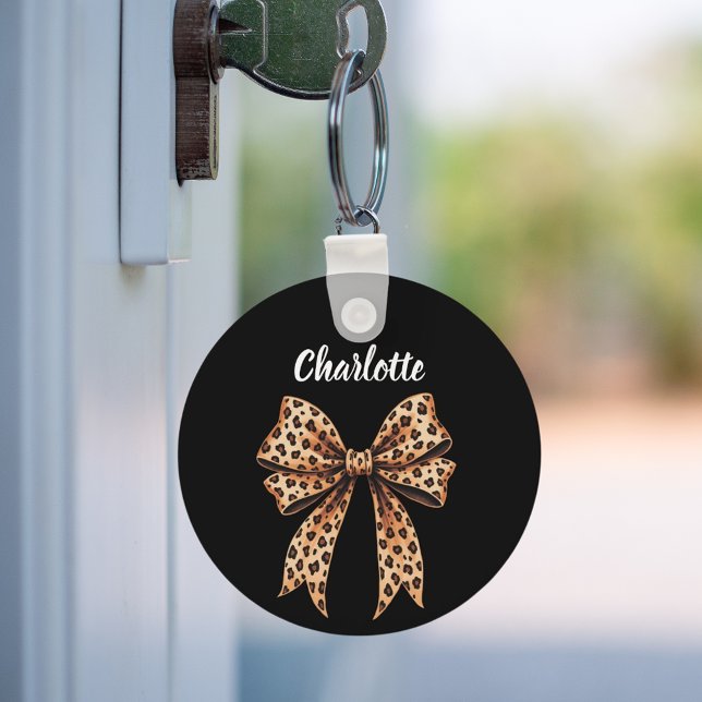 Leopard bow name key ring (Creator Uploaded)