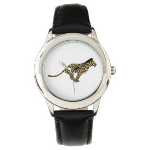 Leopard Brown and Yellow Silhouette Watch