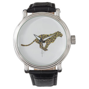 Leopard Brown and Yellow Siloette Watch