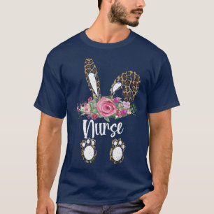 Leopard Bunny Nurse Easter Easter Egg Easter T-Shirt