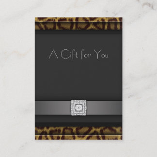 Leopard Business Gift Certificate Gift Cards