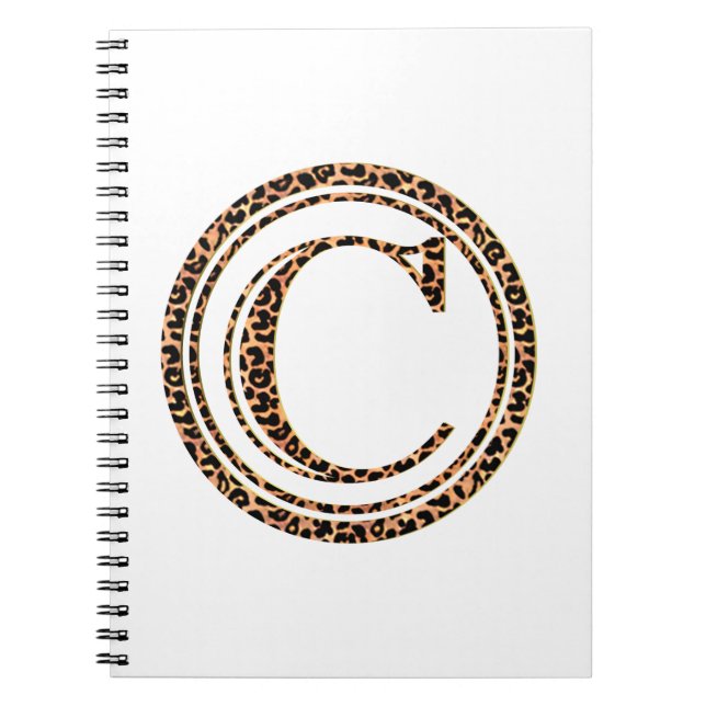 leopard C Spiral Notebook (Front)