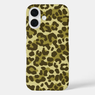 Leopard Camo Green iPhone 16 Case