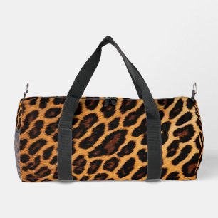 Leopard Cat Animal Print Modern Collection Duffle Bag