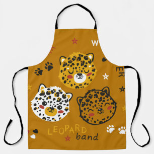 Leopard Cat: Cute Tee Drawing Apron
