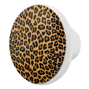 Leopard Ceramic Knob
