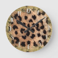 Leopard Cheetah Animal Print Gold Glitter Modern