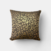 Leopard Cheetah Animal Skin Print Modern Glam Gold