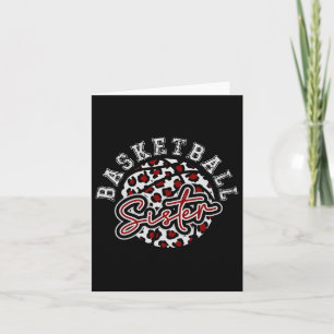 Leopard Cheetah Bysketbyll Sister Card