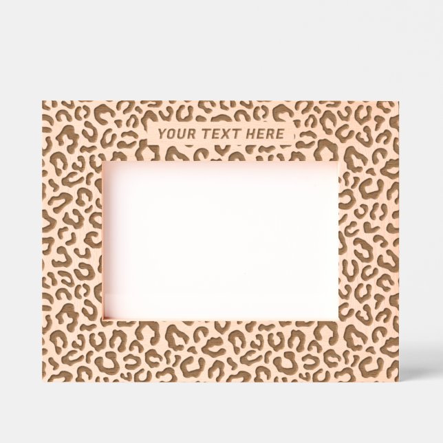 Leopard Cheetah Pattern  Etched Frames (Front)