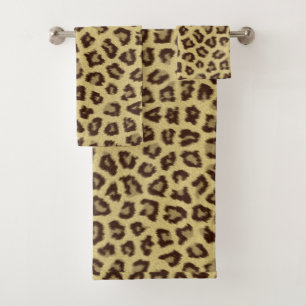 Leopard / Cheetah Print Bath Towel Set