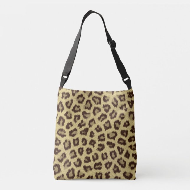 Leopard / Cheetah Print Crossbody Bag (Back)