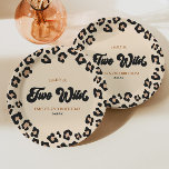 Leopard Cheetah Print Two Wild 2nd Birthday Party Paper Plate<br><div class="desc">These are Leopard Cheetah Print Two Wild 2nd Birthday Party Paper Plates!</div>
