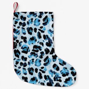 Leopard Cheetah Skin: Watercolor Vintage Tie Dye Small Christmas Stocking