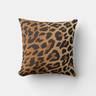 Leopard Cheetah Spots Wild Animal Print Pattern Cushion