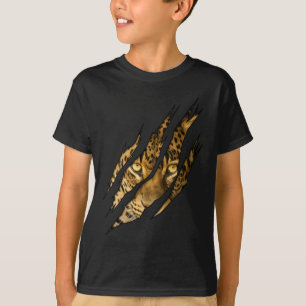 Leopard Cheetah Tiger Leopard Face Lion Cat Appare T-Shirt