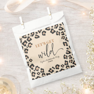 Leopard Cheetah Wild Bachelorette Weekend Party Favour Bags