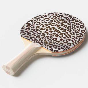 Leopard Chocolate Print Ping Pong Paddle