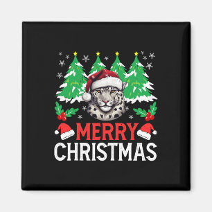 Leopard Christmas Pajama Costume For Xmas Holiday  Magnet