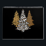 leopard christmas trees cheetah animal print gift calendar<br><div class="desc">Funny boys, girls, kids and toddlers who love cheetahs, leopard, tiger can have this at home or in school. Zookeeper, zoologist, park ranger and animal rescuer and animal welfare staff friends who love to travel can have this as presents from family.These Products Are An Awesome Gift Idea For Men, Women,...</div>